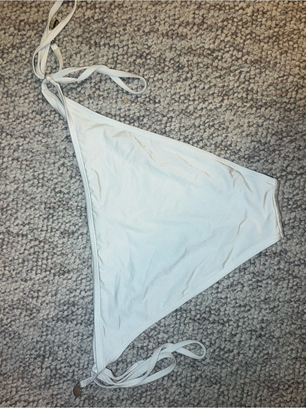 bebe White Rhinestone-Studded Bikini Bottom - Picture 3 of 4